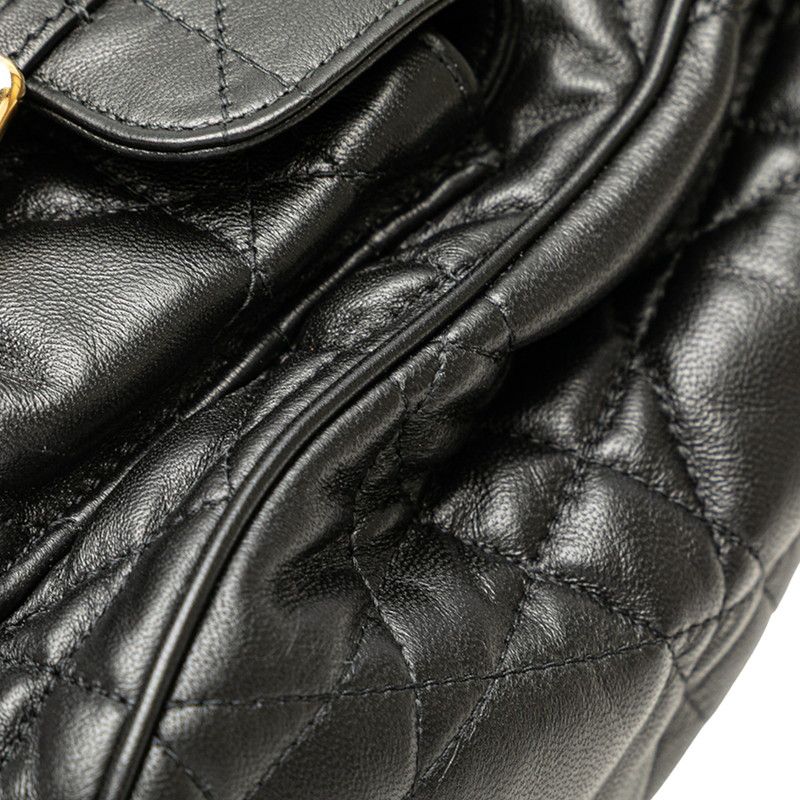 Dior Macrocanage Caro Medium Backpack Rucksack Black Leather — view 5