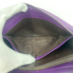 Bottega Veneta L Shaped Zipper Long Wallet In Purple Intrecciato — view 9