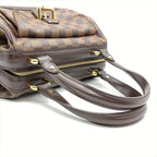 Louis Vuitton Knightsbridge Handbag Damier Ebene Brown Gold Hardware — view 6