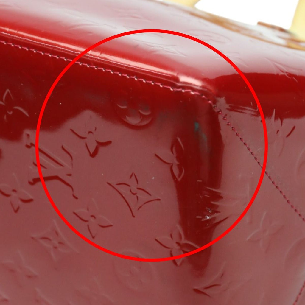 Louis Vuitton Vernis Verve PM Handbag Pomme D'amour — view 8
