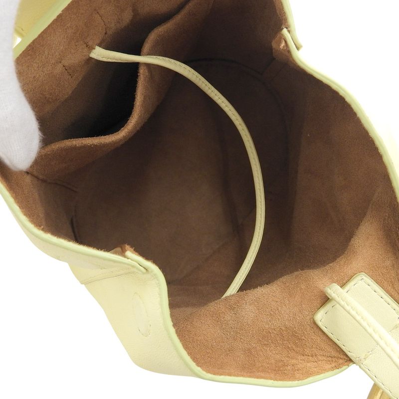 Bottega Veneta 2020 DROP Bag Leather Shoulder Bucket Handbag Cream — view 8