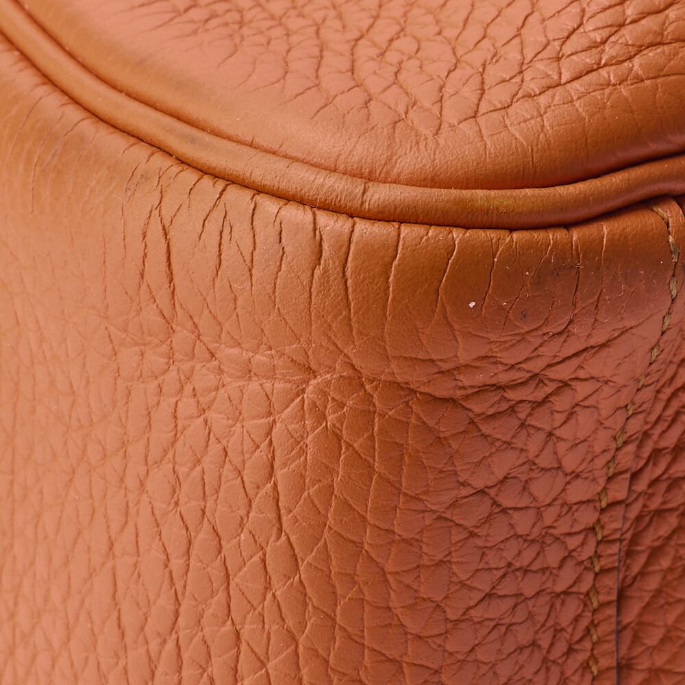 Hermes Lindy 34 Shoulder Bag Taurillon Clemence Orange Poppy — view 7