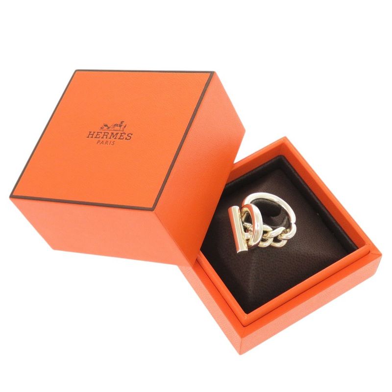 Hermes Croisette Silver 925 Size 51 Ring 1172 — view 3