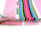 Loewe Draw String Bag Pink Stripe Large — view 7