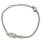 Fendi 8 Ah428 Bracelet O'lock Bangle Accessories Crystal Metal Silver — view 7