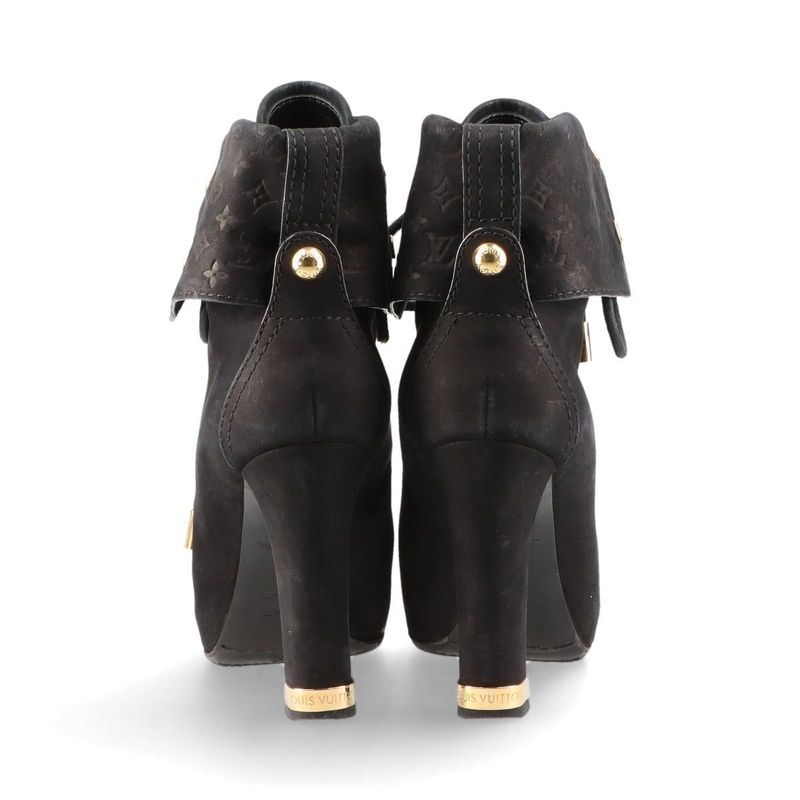 Louis Vuitton Monogram Nubuckles Cles Zah Booties 36 Ma0170 — view 6