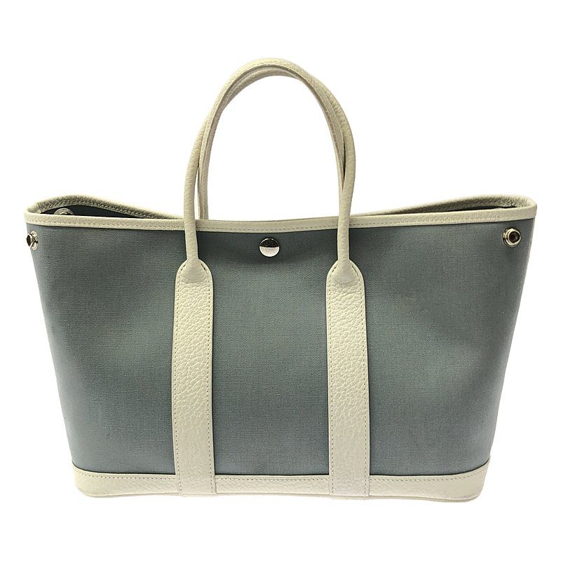 Hermes Garden Party TPM Canvas Leather Tote Bag — view 2