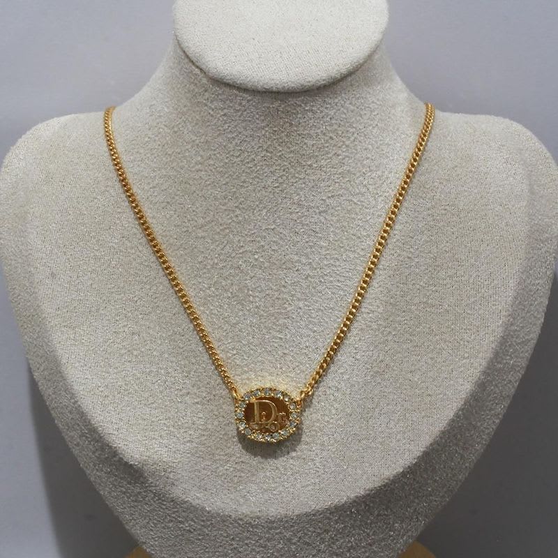 Christian Dior Necklace Zirconia GP D9504 — view 5