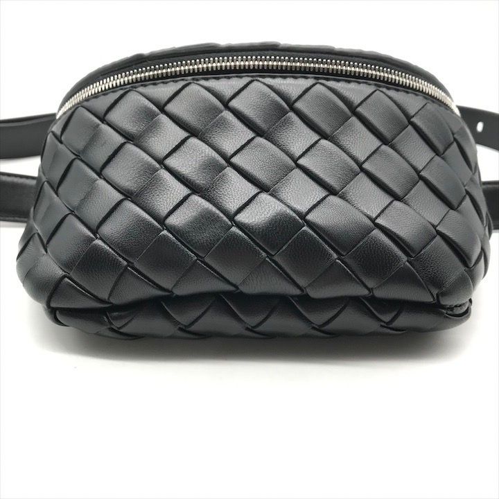 Bottega Veneta Belt Bag Waist Pouch Bag with Key Ring Black — view 5