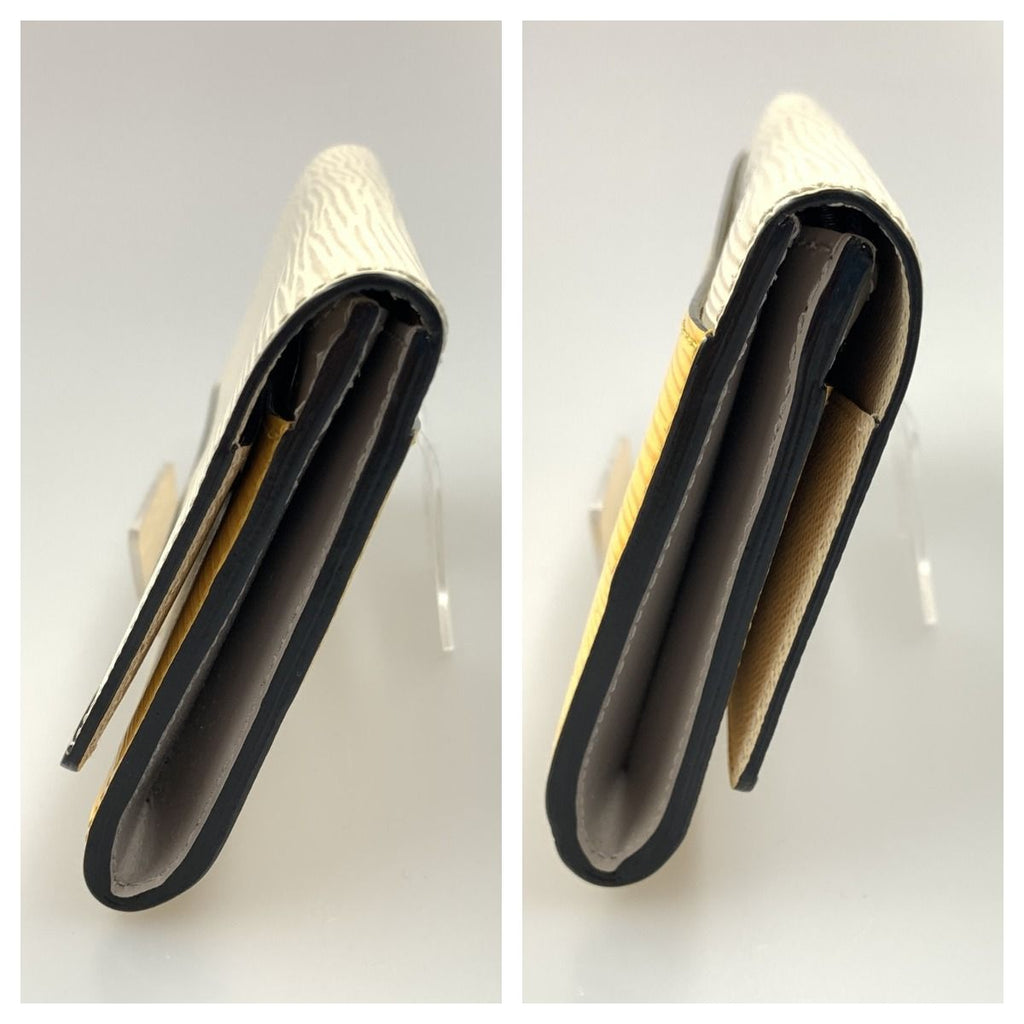 Louis Vuitton Portefeuille Flor Long Wallet White Yellow — view 4