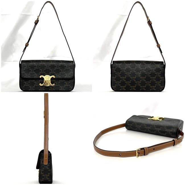 Celine Semishoulder Bag Claude Brown Triomphe — view 2