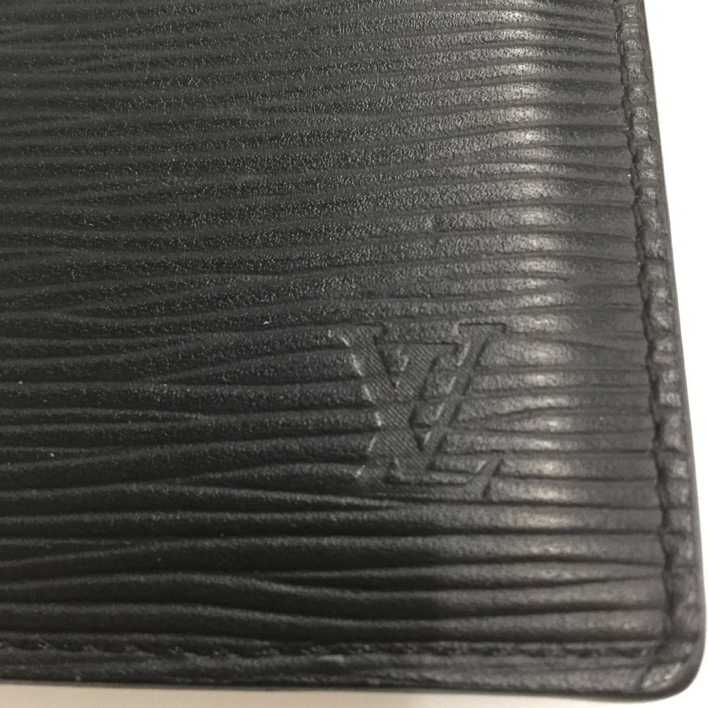 Louis Vuitton Card Case Epi Organizer de Poche Black — view 3