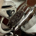 Chanel Pearl Earrings One Ear Silver Coco Mark with Claw — view 8