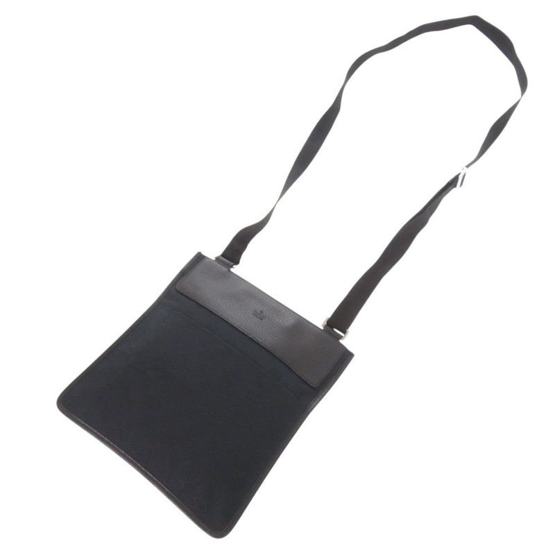 Gucci 27639 GG Canvas Leather Black Shoulder Bag 1047 — view 4