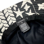 Chanel Hat Cotton Black White Bucket Coco Mark Logo — view 6