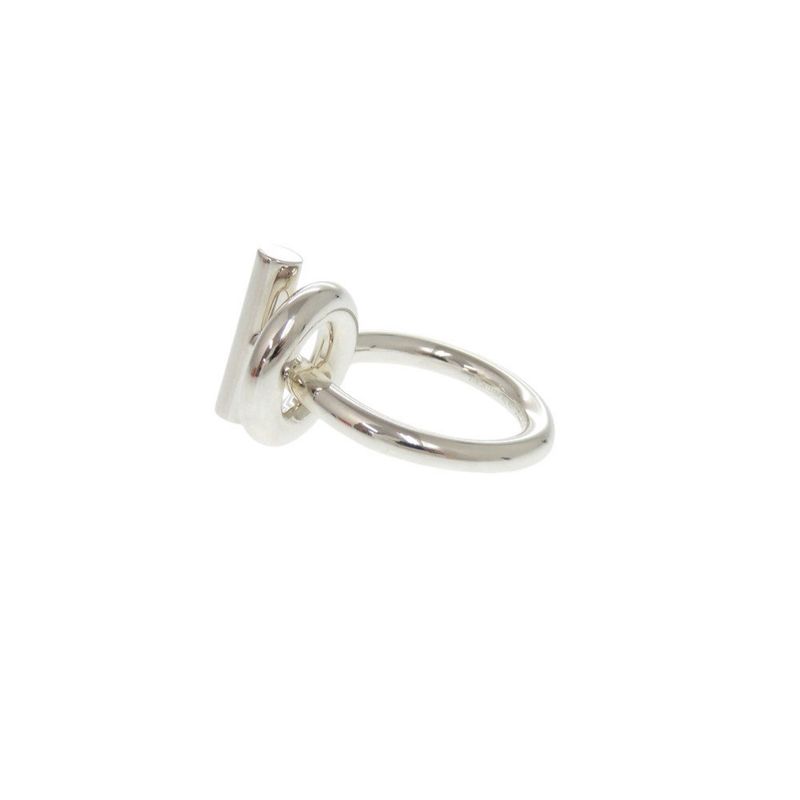 Hermes Echape Size 53 Silver 925 Ring 0341 — view 4