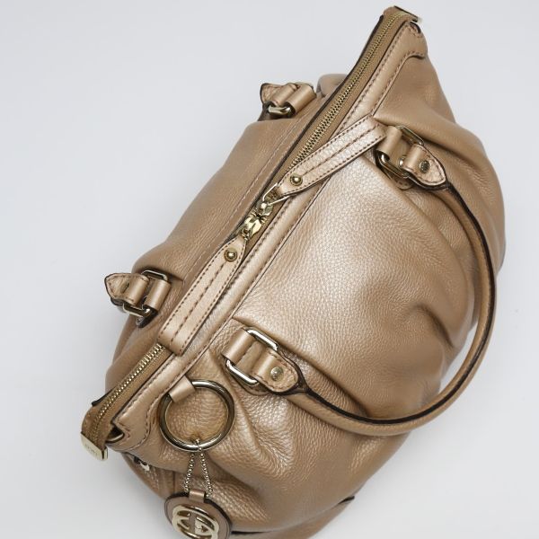 Gucci WG Leather 2-Way Bag With Shoulder Strap Crossbody Handbag — view 5