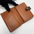 Louis Vuitton Nogram Portefeuille Viennois Brown Bifold Wallet Leather — view 5