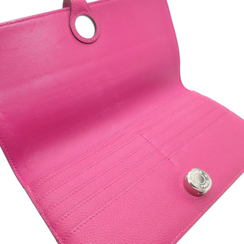 Hermes Dogon Long Evercolor Rose Purple Wallet 1774 — view 6