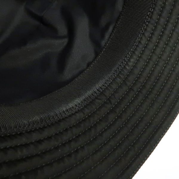 Prada Bucket Hat 1 Hc137 2 DMI Re-Nylon M Size Triangle Plate — view 8