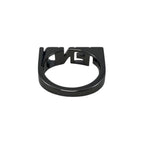 Fendi Ring Logo Letta 7 Aj272 M Size Black — view 4