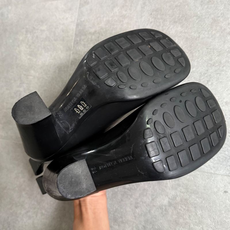 Bottega Veneta Rain Short Boots 38 25 cm Black Storage Bag Rubber — view 8