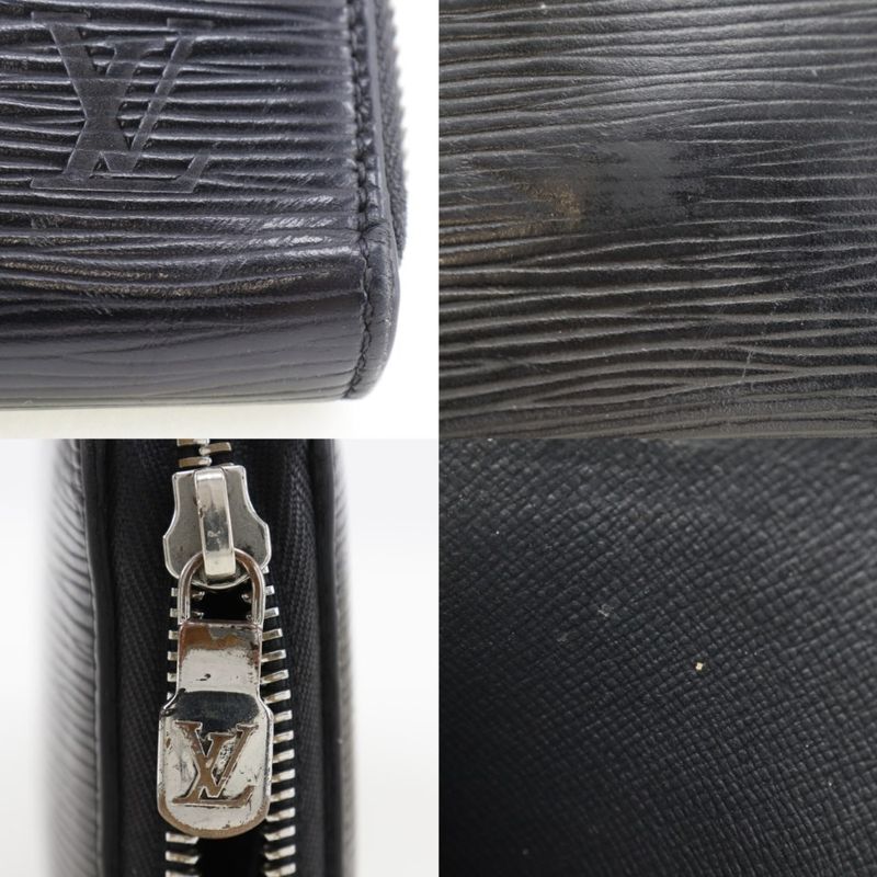 Louis Vuitton Zippy Organizer Epi Leather Noir Black Ca0139 Long — view 8