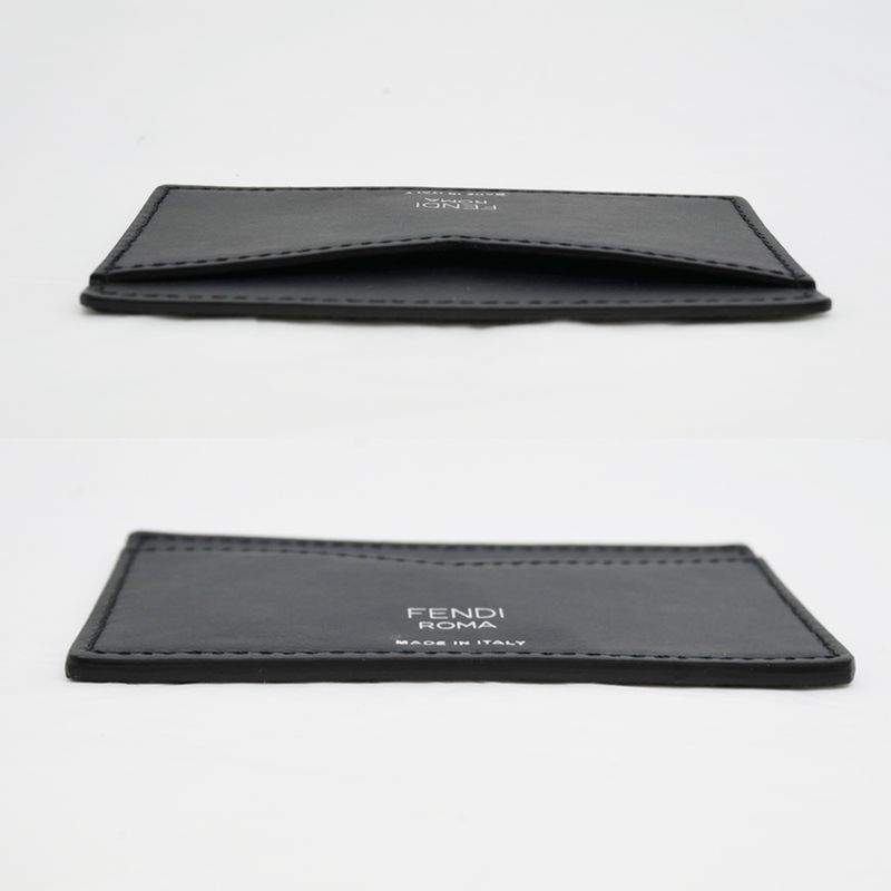 Fendi Card Case Business Holder Zucca Black 7 Ar911 Accessories — view 4