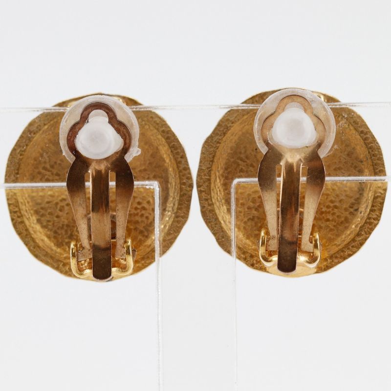 Chanel Flower Motif Gold Plated 99 a 7.5 g Earrings — view 4