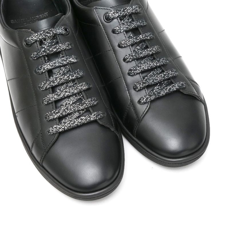 Saint Laurent Paris Sneakers Size 37 low Cut Rip Patch Leather Shoes — view 4