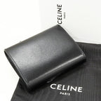 Celine Bifold Wallet With Coin Purse Triomphe Small Flap Shiny Calfskin — view 5