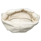 Bottega Veneta Handbag Double Knot Ivory White Silver Hardware — view 9