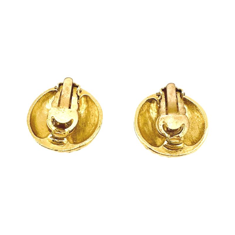 Chanel Vintage Large Earrings Coco Mark — view 7