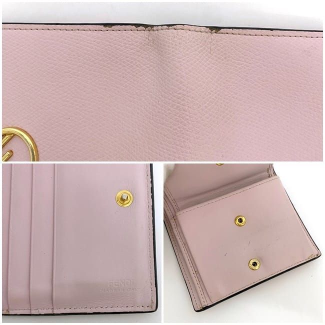 Fendi Bifold Wallet Pink Fize 8 M0387 — view 8