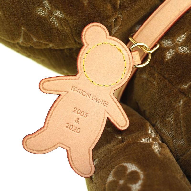 Louis Vuitton Monogram Doudou Teddy Bear Limited Edition 2021 Gi0739 Velour — view 9