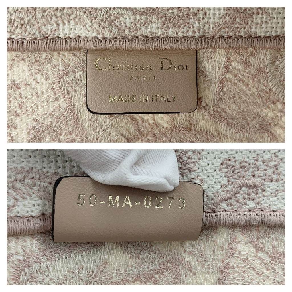 Christian Dior Toile de Jouy Embroidered Book Tote Small Bag M1296 Ztdt Pink — view 8