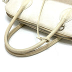 Hermes Handbag Bollide 35 Toile Ash White — view 6