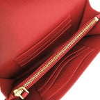 Prada 1 M1437 Nylon Leather Red Shoulder Wallet Long 1800 — view 5