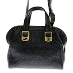 Fendi 2-Way Chameleon Leather Shoulder Bag Black — view 4