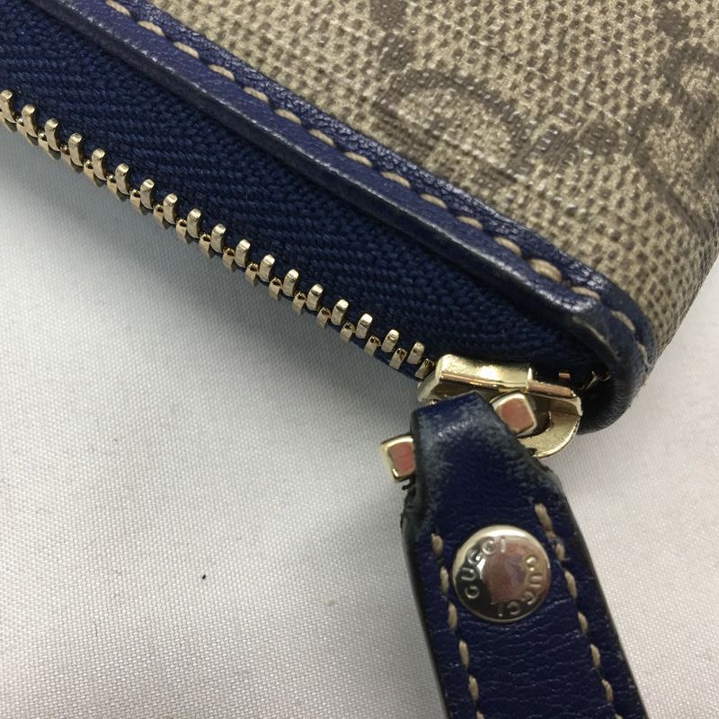 Gucci Long Wallet Round Zipper GG Supreme American Flag — view 9