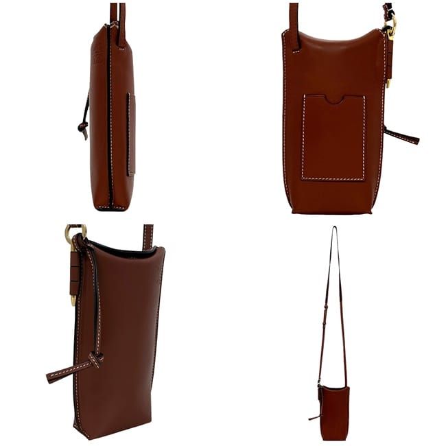 Loewe Shoulder Bag Phone Brown Gate Open — view 4