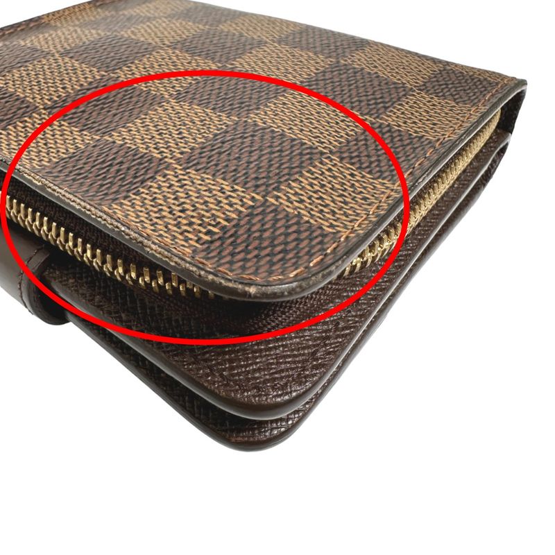 Louis Vuitton Damier Wallet With Zipped Pocket For Cards Compact — view 6