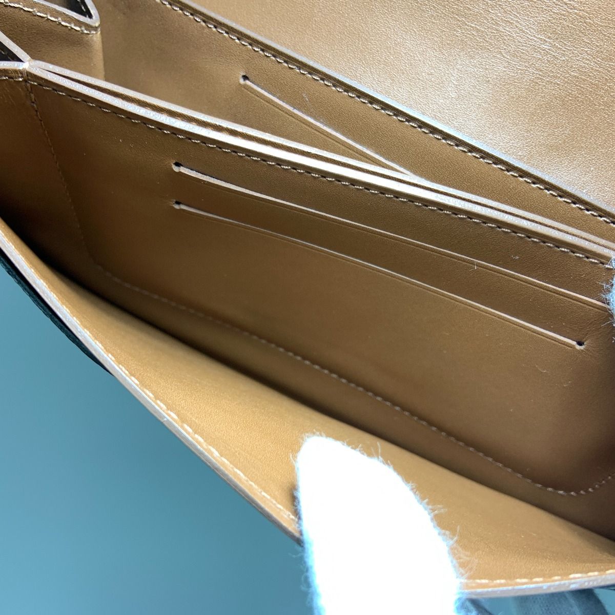 Louis Vuitton Damier Portefeuille Ascot Long Wallet Brown — view 6