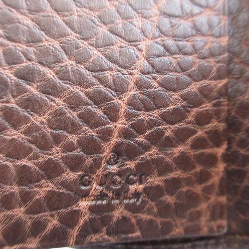 Gucci Guccissima Leather Brown 6-Ring Key Case 1431 — view 6