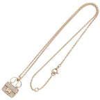 Hermes Amulet Constance 18K Pink Gold Diamond Necklace — view 3