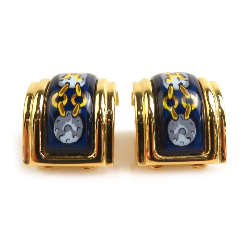 Hermes Earrings Cloisonne Ware — view 5