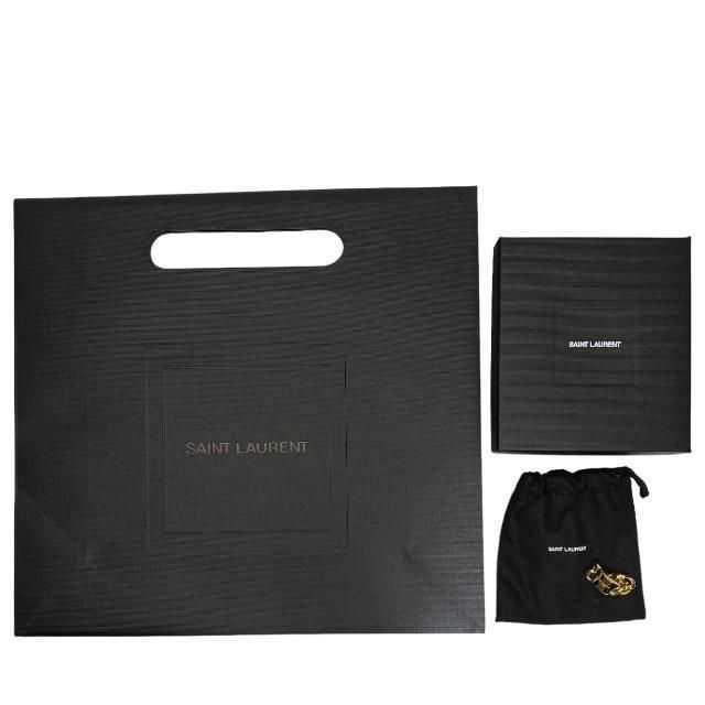 Saint Laurent Chunky Chain Ring Accessories Small Logo GP Gold 5 — view 8