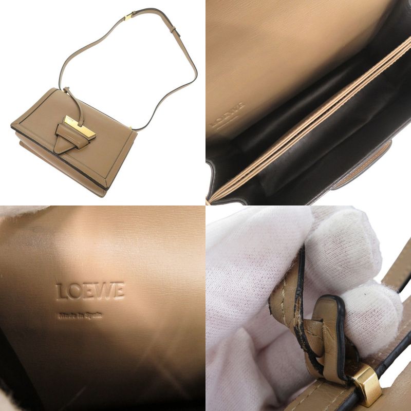 Loewe Barcelona Leather Beige Shoulder Bag 0242 — view 5