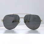 Bottega Veneta Sunglasses Silver Gray Mirror — view 3