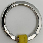 Hermes Carmen Unodos Brown Yellow Key Holder Charm Silver Hardware — view 9